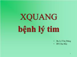 X quang bệnh lý tim