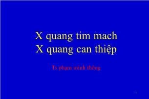 X quang tim mach - X quang can thiệp