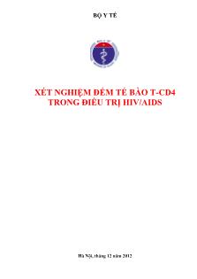 Xét nghiệm đếm tế bào t-Cd4 trong điều trị hiv/aids