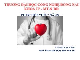 Y học cổ truyền - Bài 7: Đại cương về xoa bóp