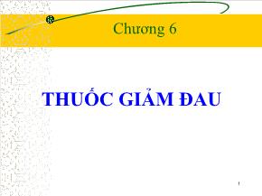 Y khoa, dược - Thuốc giảm đau