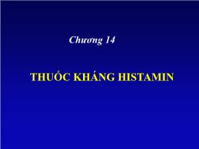 Y khoa, dược - Thuốc kháng histamin