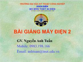 Bài giảng máy điện 2