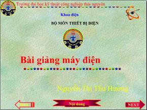 Bài giảng máy điện