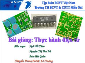 Bài giảng: Thực hành điện tử