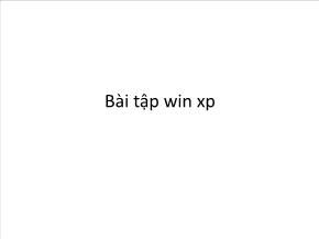 Bài tập win xp