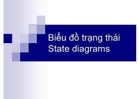 Biểu đồ trạng thái State diagrams