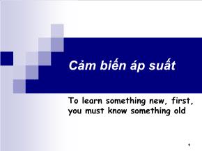 Cảm biến áp suất