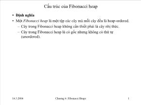 Cấu trúc của Fibonacci heap