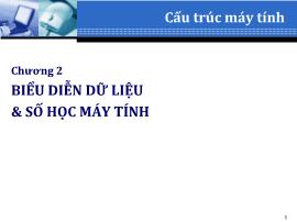 Cấu trúc máy tính - Chương 2: Biểu diễn dữ liệu và số học máy tính