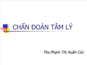 Chẩn đoán tâm lý