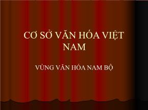 Cơ sở văn hóa Việt Nam