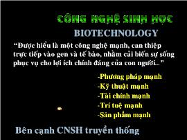 Công nghệ sinh học - Biotechnology