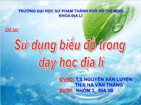 Đề tài Sử dụng biểu đồ trong dạy học địa lí