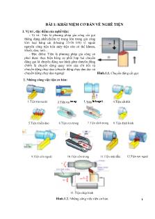 Điện, điện tử - Bài 1: Khái niệm cơ bản về nghề tiện