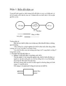 Điện, điện tử - Biến đổi điện cơ