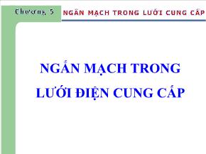 Điện, điện tử - Ngắn mạch trong lưới điện cung cấp