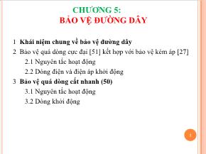 Điện tử cho công nghệ thông tin - Chương 5: Bảo vệ đường dây