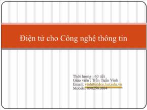 Điện tử cho Công nghệ thông tin