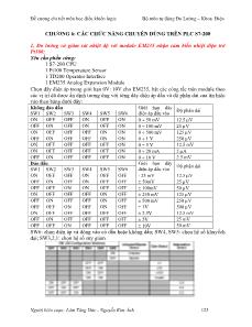 Điều khiển logic - Chương 6: Các chức năng chuyên dùng trên plc s7-200