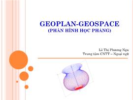 Geoplan - Geospace (phần hình học phẳng)