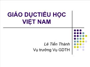 Giáo dụctiểu học Việt Nam
