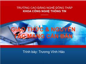 Giao thức và nguyên tắc mạng căn bản