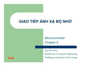 Giao tiếp ánh xạ bộ nhớ