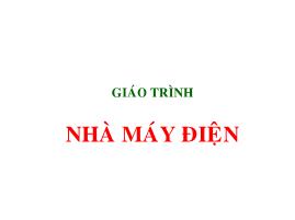 Giáo trình nhà máy điện