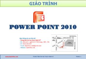 Giáo trình Power point 2010