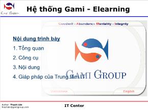 Hệ thống Gami - Elearning