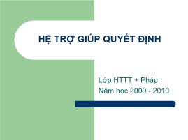 Hệ trợ giúp quyết định