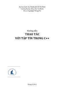 Hướng dẫn thao tác với tập tin trong C++