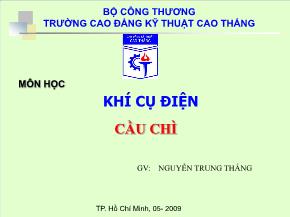 Khí cụ điện cầu chì