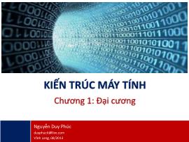 Kiến trúc máy tính - Chương 1: Đại cương