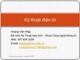 Kỹ thuật điện tử