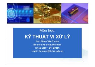 Kỹ thuật vi xử lý