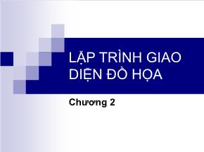 Lập trình giao diện đồ họa