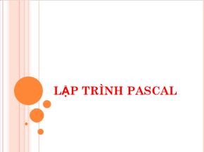 Lập trình Pascal