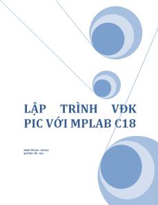 Lập trình vđk pic với mplab c18