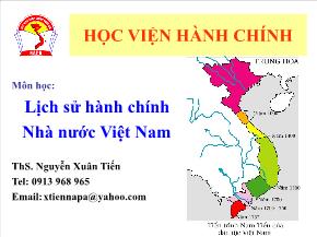 Lịch sử hành chính Nhà nước Việt Nam