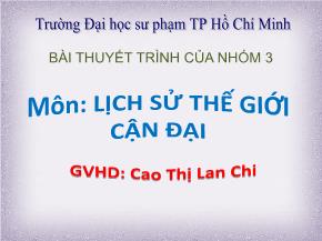 Lịch sử thế giới cận đại