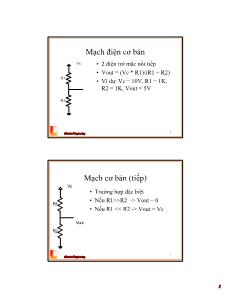 Mạch điện cơ bản