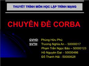 Mạng máy tính - Chuyên đề Corba