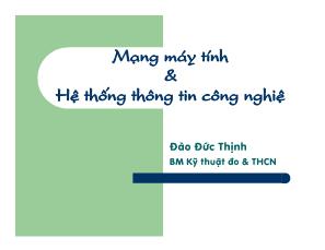 Mạng máy tính và hệ thống thông tin công nghệ