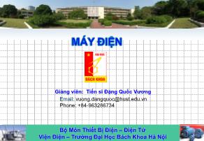 Máy điện - Chương1: Máy biến áp