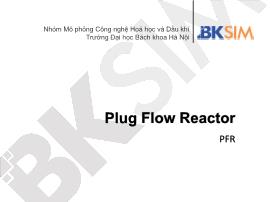 Mô phỏng công nghệ hóa học và dầu khí - Plug flow reactor