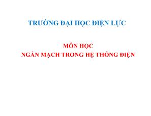 Ngắn mạch trong hệ thống điện