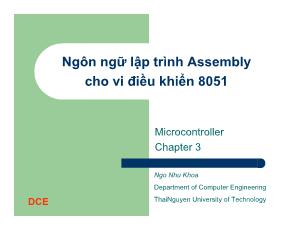 Ngôn ngữ lập trình Assembly cho vi điều khiển 8051