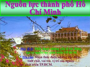 Nguồn lực thành phố Hồ Chí Minh